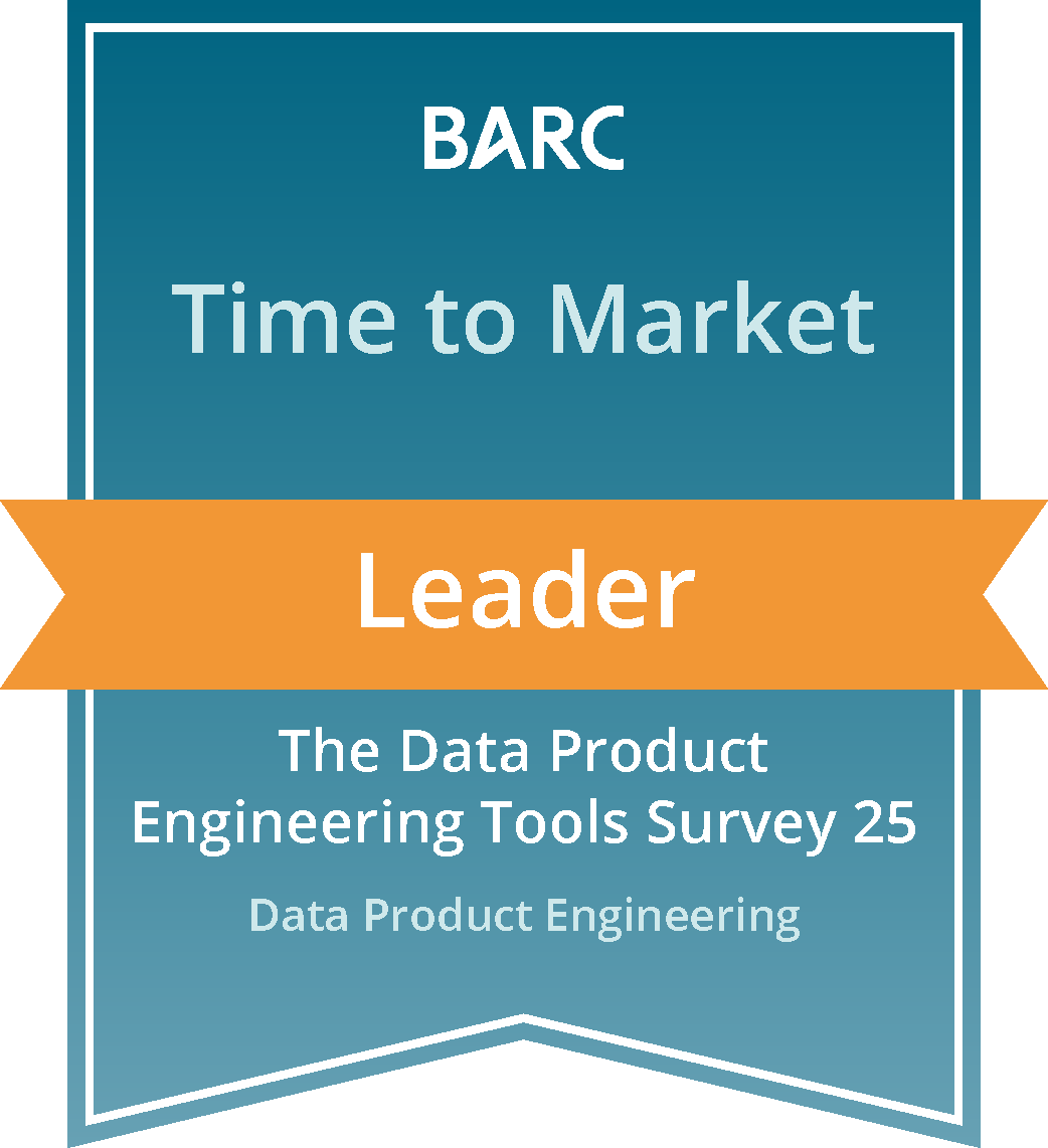 BARC Leader — Time to Market, Data Product Engineering 2025 – Data Management Survey 25